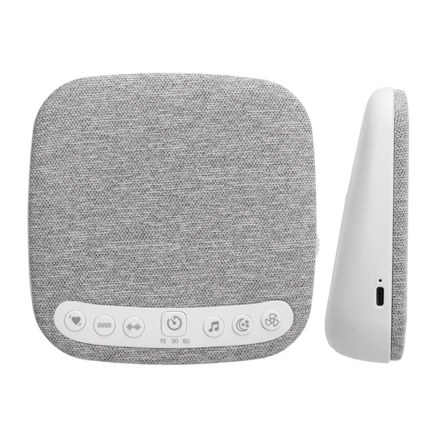 Máquina de sonido de ruido blanco de 18 sonidos temporizador de apagado automático descanso calzoncillo bebé AA
