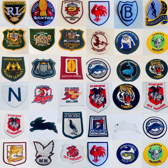 La Rugby Patch RUGBY LEAGUE IRON On Patch All Clubs $25.00 - PicClick AU