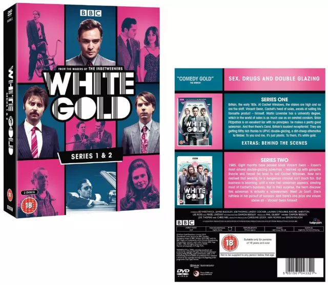 WHITE GOLD 1&2 (2017+2019): BBC TV Comedy Season Series - NEW Eu Rg2 DVD not US