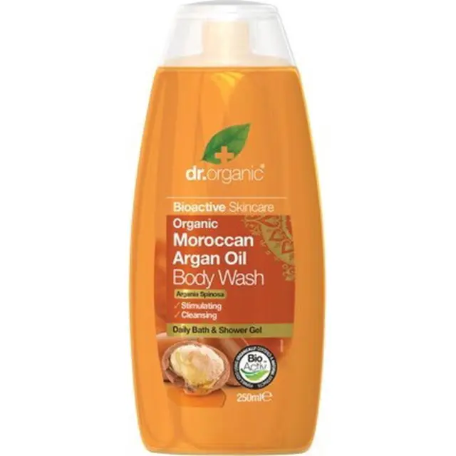 Dr Organic Body Wash Organic (Moroccan Argan Oil) - 250mL