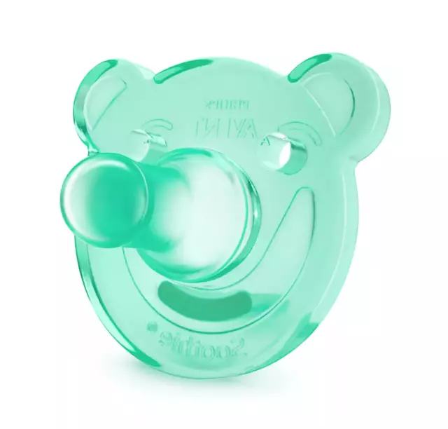 Philips Avent Soothie Pacifiers Bear Shape 0 - 3m SCF194/01 - Green/Blue 3