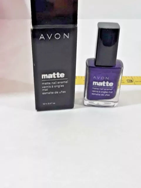 Avon Matte Nail ~ Violetta VIOLETTE ~ NEW in Box ~ 0.4oz ~ FREE SHIPPING