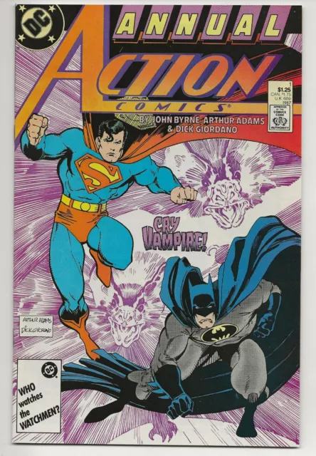 Action Comics Annual #1 VF/NM 9.0-9.2 (DC 1987)  Superman Batman - Cry Vampire!