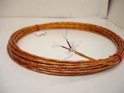 20 Meters 22 AWG Shielded Silver Plated  Kapton  Wire 2 Twisted SPC