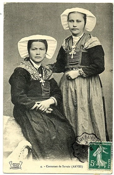 CPA 73 Savoie Costume Folklore Arves