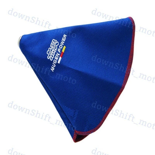 RED STITCHES FOR MUGEN shift knob Shifter Boot MT/AT w/ Blue Racing