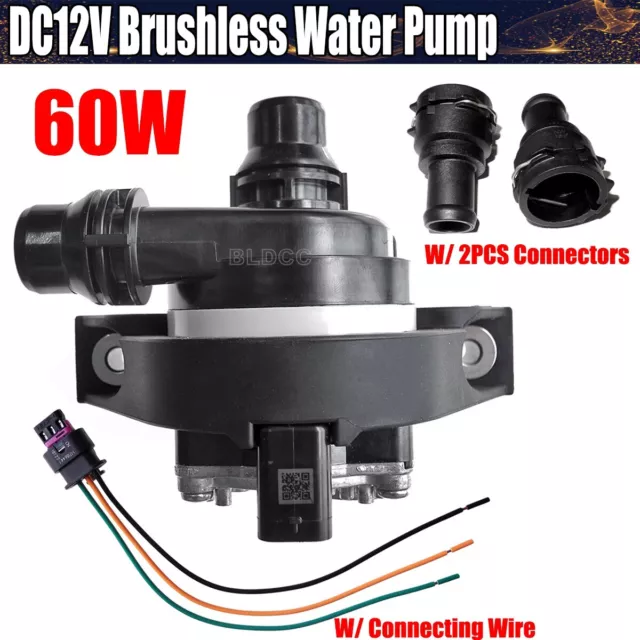 High-flow DC12V 60W Automotive Brushless Motor Engine Auxiliary Circulation Pump