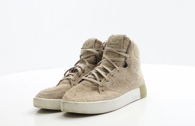ADIDAS GIRLS BEIGE Suede Trainer UK 3.5 EU 8.00 PicClick UK