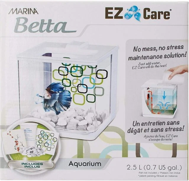 Marina Betta EZ Care Aquarium Kit 0.7 Gallon White - 1 count 13357