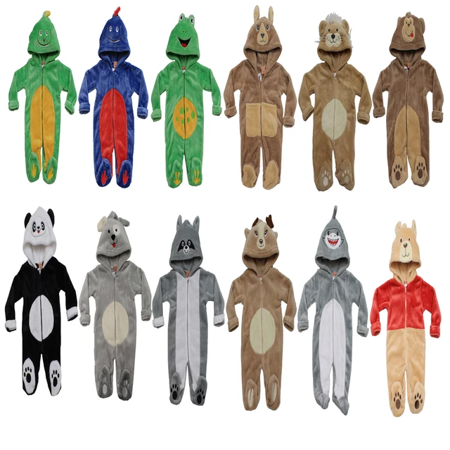 Costume animale in pile tuta romper neonato neonato neonato tutto in uno