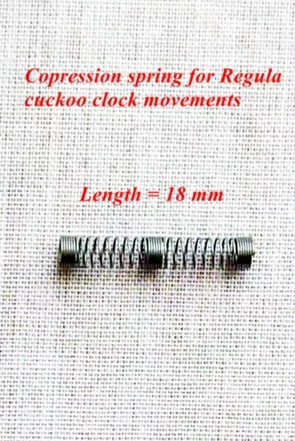 Compression spring for  Regula cuckoo clock movements
