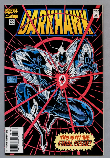 Darkhawk #50 Final Issue Low Print Run Nm 9.4 Or Better