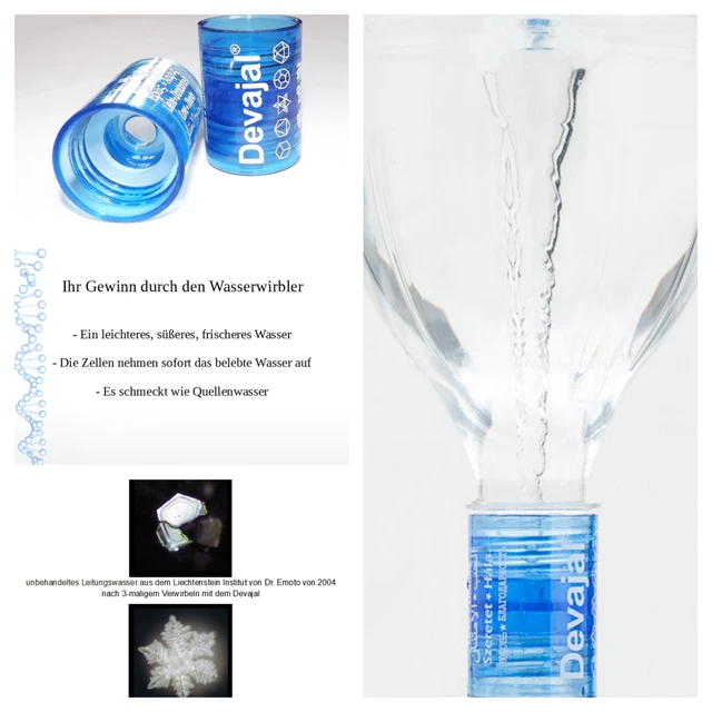 Vortice acqua DevaJal®, acqua, energizzante, Dr. Emoto, acqua dolce