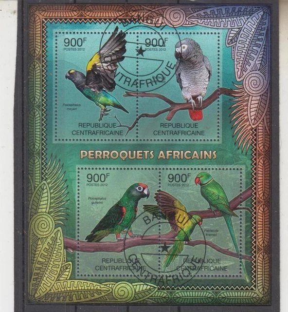 Papageien Sittiche Vögel Zenralafrika 3667-70