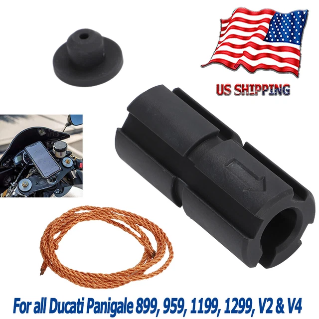 For Ducati Panigale 899 1199 1299 V2 V4 Quad Lock Rokform Stem Mount Adaptor USA