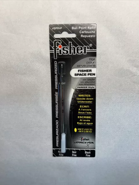 Fisher Pressurized Ball Point Space Pen Refill Black Fine NOS SPR4F