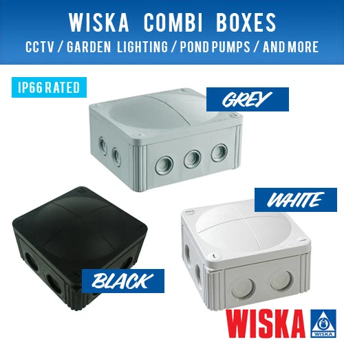 WISKA COMBI BOXES Choice Of Colours And Sizes Cctv Weatherproof ...