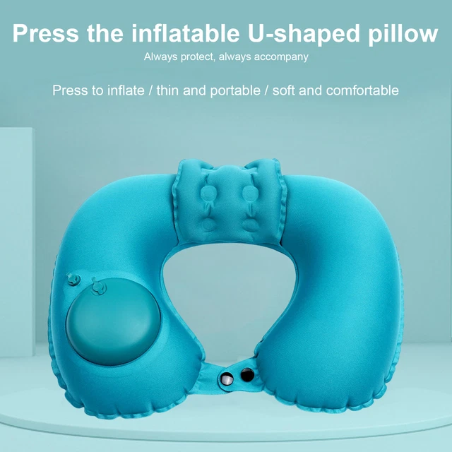 U-shaped Pillow Soft Pressurised Inflation Adjustable Ultralight Portable Trip