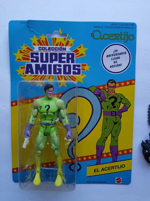 Figura de 6" THE RIDDLER El Acertijo Super Friends Powers Amigos DC Universe Batman