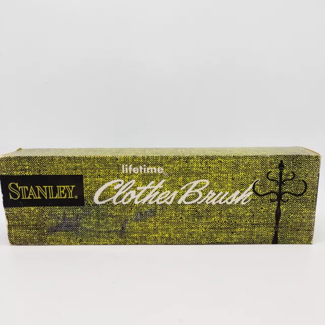 Vtg Stanley Home Fuller Clothes Brush Lint In Original Box Plastic Handle R2