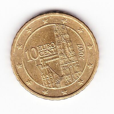 Pièce de monnaie 10 cent centimes euro Autriche 2007