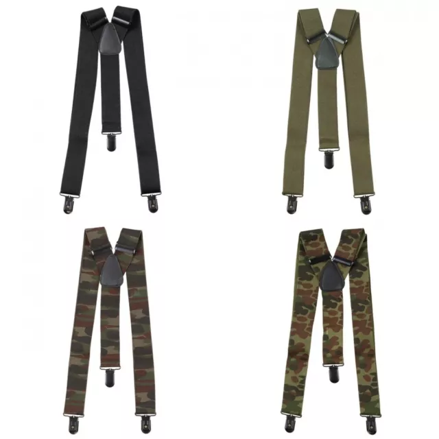 Hosenträger 3 Metallclips Y-Modell Suspenders Hosen Träger verstellbar 4 Farben