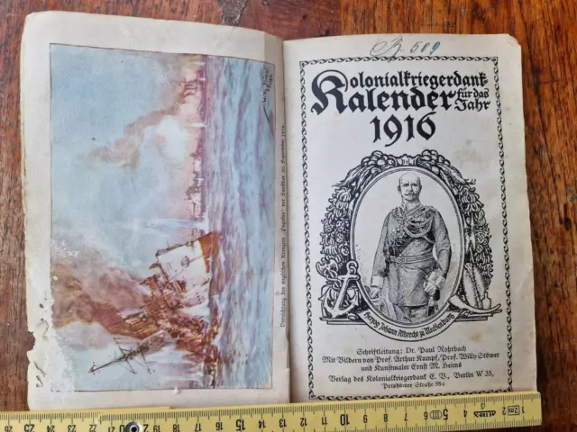 Kolonialkriegerdank - Kalender für das Jahr 1916  Deutsche Kolonien  mn