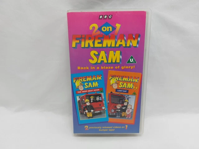 2 ON 1 Fireman Sam Back In A Blaze Of Glory BBC VHS Video 1996 22 00 2-on-1-fireman-sam-back-in-a-blaze-of-glory-bbc-vhs-video-1996-22-00