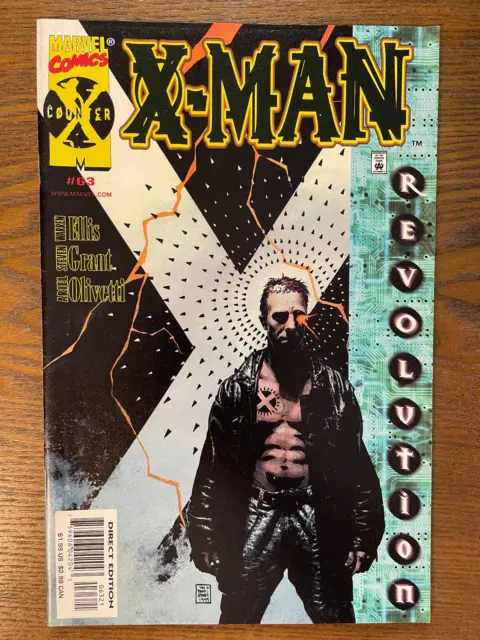 X-Man #63 Marvel Comics 2000 VF/NM X-Men Warren Ellis Variant