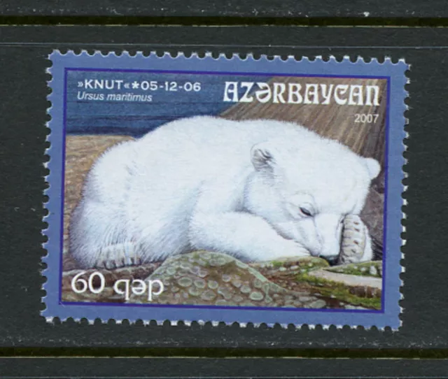 X796 Aserbaidschan 2007 Knut " Berlin Zoo Polar Bär Cub 1v. MNH