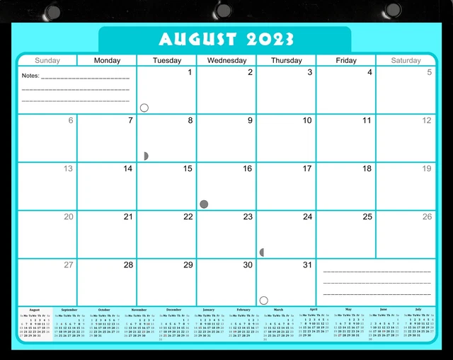 20232024 ACADEMIC YEAR 12 Months Student Calendar in Protective Sleeve