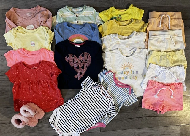 Big Bundle Baby Girls 9-12 Months Tops Shorts Vests Boots Summer Sunshine Next