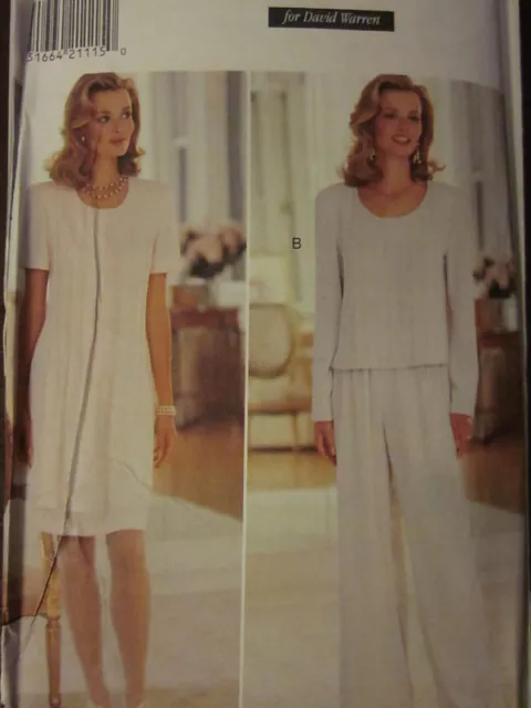 3897 Vintage Butterick SEWING Pattern DW3 Misses Dress Top Pants OOP SEW FF