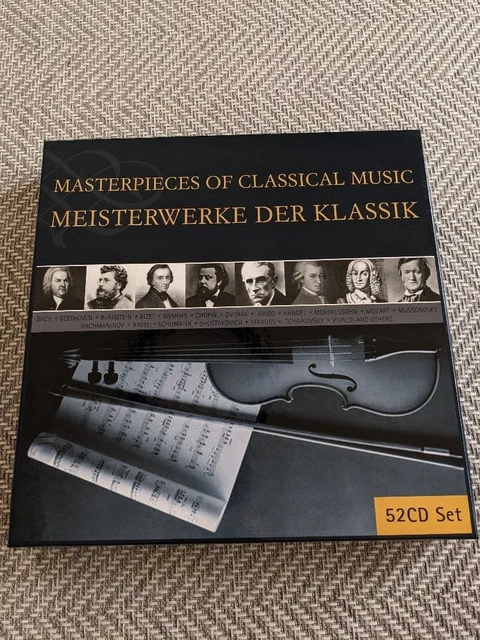 【52CD】MASTERPIECES OF CLASSICAL MUSIC MASTERPIECES OF CLASSICAL Music 52CD m £97.50 - PicClick UK