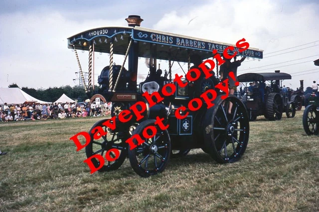 Tasker Traction Engine ORIGINAL 35MM SLIDE Steam railway/Traction Engine HO2930 Chris Barbers ...