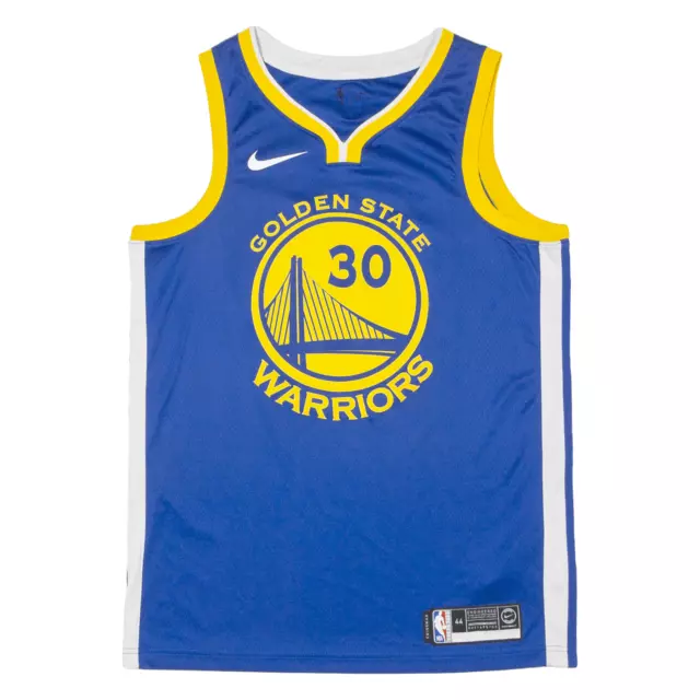 NIKE NBA Golden State Warriors Curry 30 Mens Jersey Blue Sleeveless USA V-Neck L