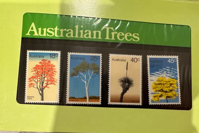 1978 'Australian Trees' Complete Set of Stamps Muh Stamp Pack