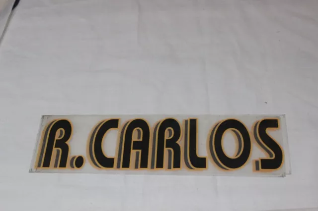 Name Nummer Für Kleben T-Shirt Spieler von Der Real Madrid R.carlos 2003-2005