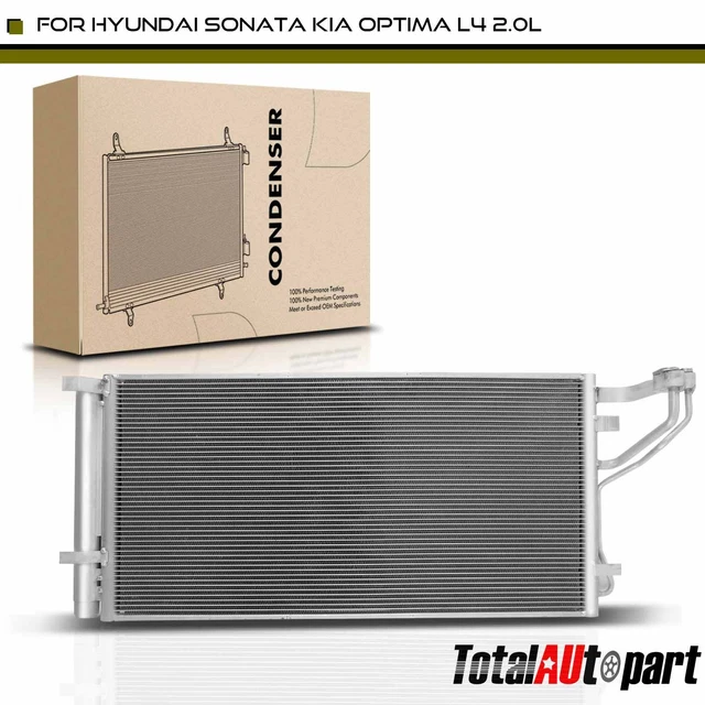 AC Condenser w/ Receiver Drier & Bracket for Hyundai Sonata 2016-2019	2.0L Kia