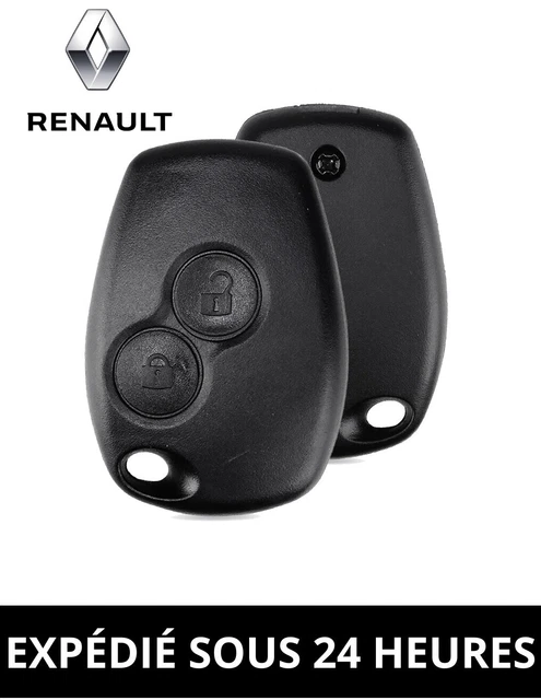 Coque Clé Vierge Compatible Renault Plip Kangoo Clio Modus 3 Boutons - Neuf Garantie 2 Ans