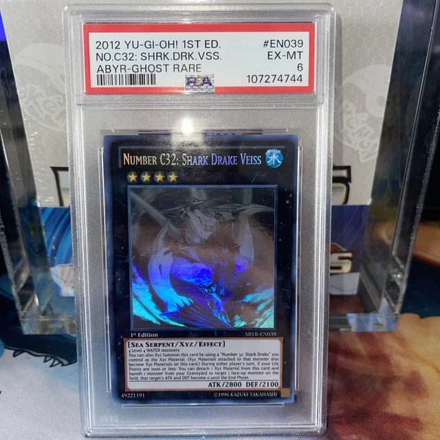 Yu-Gi-Oh! Number C32: Shark Drake Veiss Ghost Rare - ABYR-EN039 1st Edition