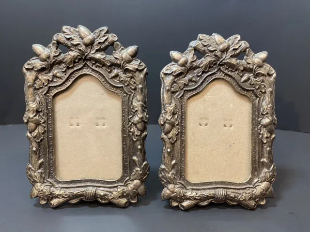Vintage Pewter Picture Frames Made In Taiwan