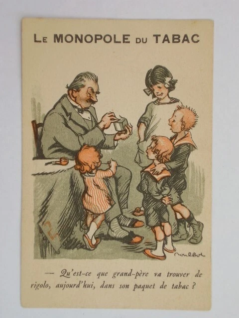 Cpa Illustrateurs - Poulbot - Le Monopole Du Tabac