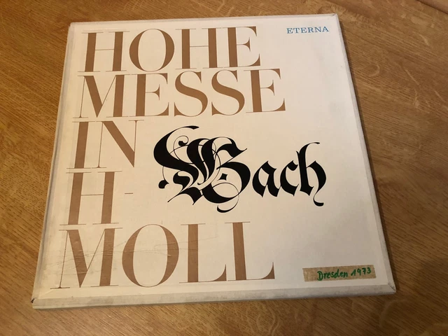 LP BACH  HOHE MESSE IN H-MOLL 3枚組 ETERNA LP BACH HOHE MESSE IN H-MOLL 3枚組 ETERNA Bach: Hohe Messe