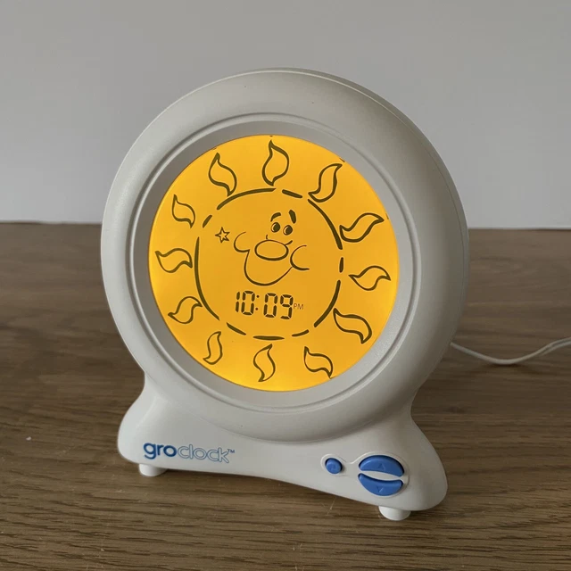 GRO CLOCK SLEEP Trainer With Power Lead Tested & Working White VGC £11.95 PicClick UK