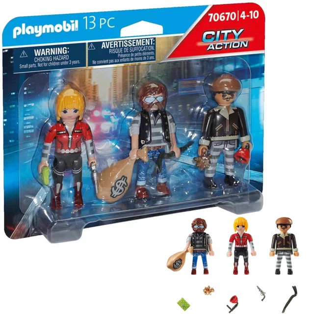 Playmobil City Action 70670 Equipe de bandits Figurines Jouets Jeux Construction
