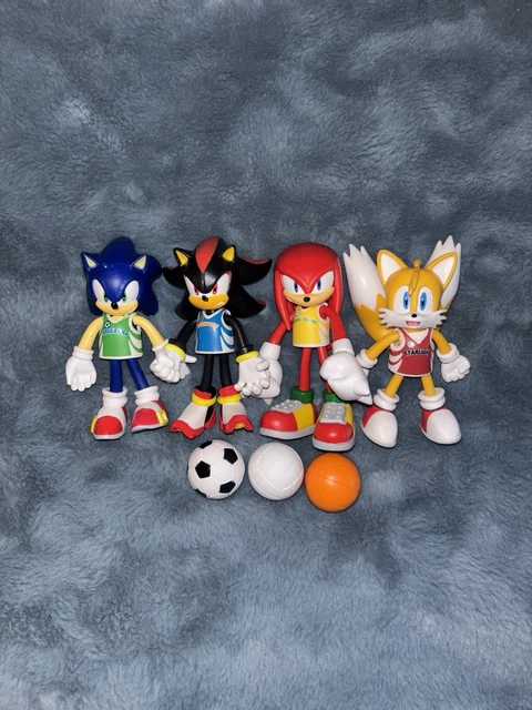JAKKS PACIFIC SONIC The Hedgehog 4 Inch Figures Bendable Sports Full ...