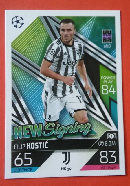 Topps Match Attax Champions League 2022/23 - 15 Cartes Juventus Base + Speciali