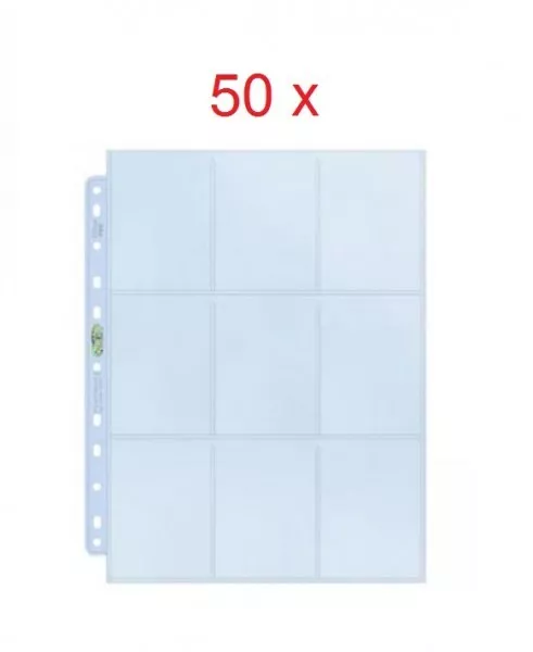 50 feuilles de rangement Ultra Pro pour 900 cartes Standard Pokémon Magic etc... 2