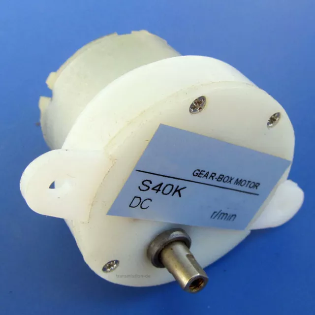 DC 6V 12V 24V Getriebemotor 3-27RPM Kunststoff Getriebe Micro Elektromotor S40K